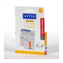 Vitis Seda Dental con cera pack 2x50m